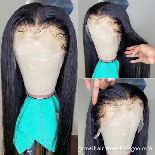 long inch lace front wig 13x4 Lace Front Wig  shipping glueless baby hair straight 100% human hair lace wigs
